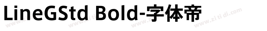 LineGStd Bold字体转换